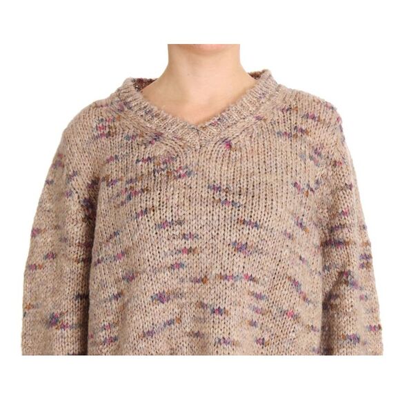 PINK MEMORIES Multicolor Knitwear Pullover Sweater Women Beige Sweaters - Picture 4 of 6